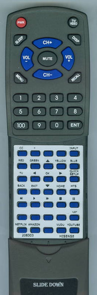HISENSE RT208303 Replacement Remote