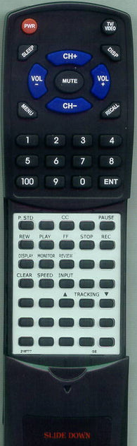 GE RT216777 Replacement Remote