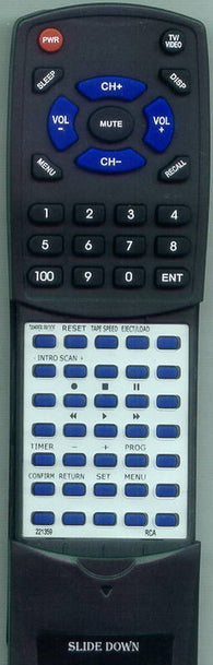 RCA T25001G Replacement Remote