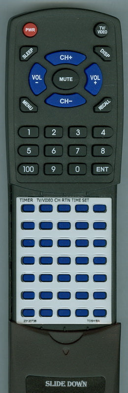 TOSHIBA CT9870 Replacement Remote Control
