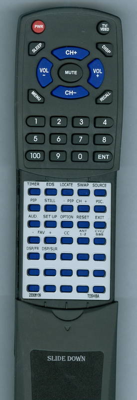 TOSHIBA RT23306109 Replacement Remote Control