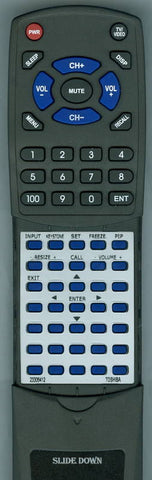 TOSHIBA RT23306412 Replacement Remote
