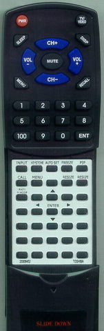 TOSHIBA RT23306452 Replacement Remote