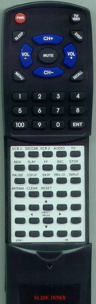 GE 31GT660 Replacement Remote