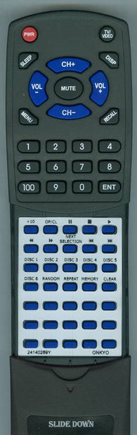 ONKYO 24140289Y Replacement Remote