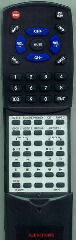 ONKYO TX8511 Replacement Remote