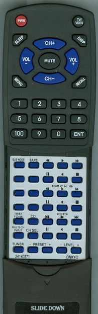 ONKYO 24140371 Replacement Remote