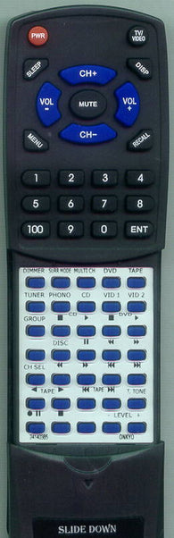 ONKYO 24140385 Replacement Remote