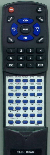 ONKYO 24140427 Replacement Remote