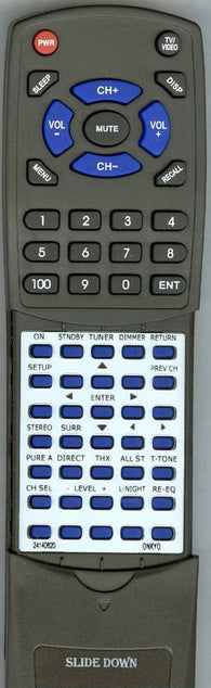 ONKYO RC620M Replacement Remote