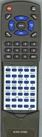 ONKYO TXSR703S Replacement Remote