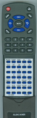 INTEGRA RT24140835 Replacement Remote