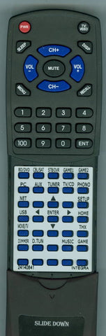 INTEGRA DTR505 Replacement Remote