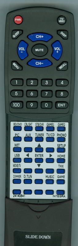 INTEGRA DTR 50.4 Replacement Remote – Remotes.net