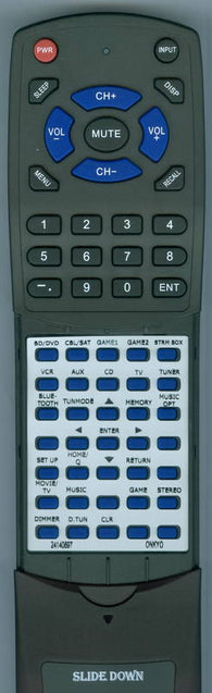 ONKYO 24140897 Replacement Remote