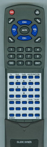 RCA 242816 Replacement Remote