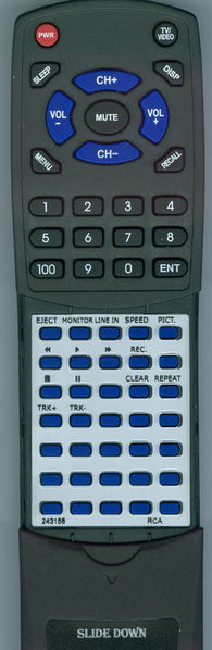 RCA 243158 Replacement Remote