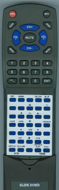 HISENSE 85H6510G Replacement Remote