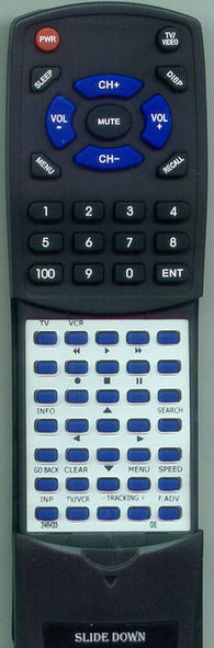 GE VG2050 Replacement Remote