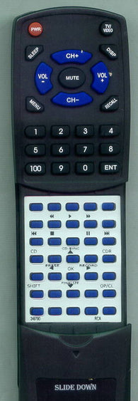 RCA RT249790 Replacement Remote
