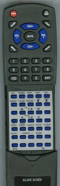 RCA RS2519B Replacement Remote