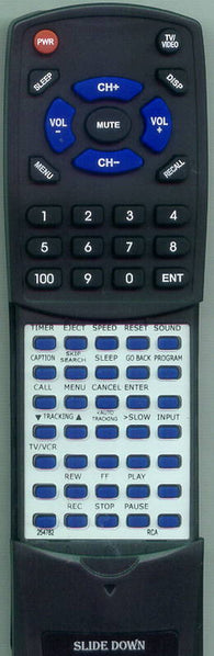 RCA 254782 Replacement Remote