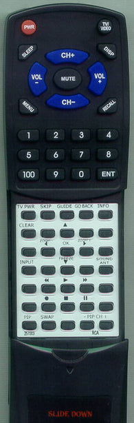 RCA D52W19 Replacement Remote