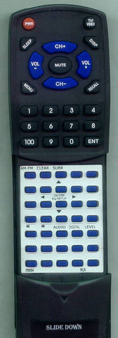 RCA RT258094 Replacement Remote