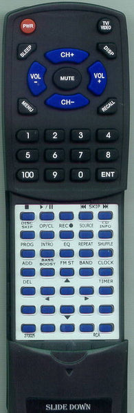 RCA 270025 Replacement Remote