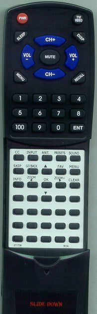 RCA RT271706 Replacement Remote