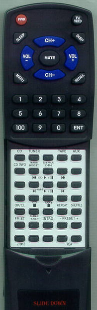 RCA RT273412 Replacement Remote