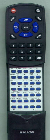 RCA RT273466 Replacement Remote