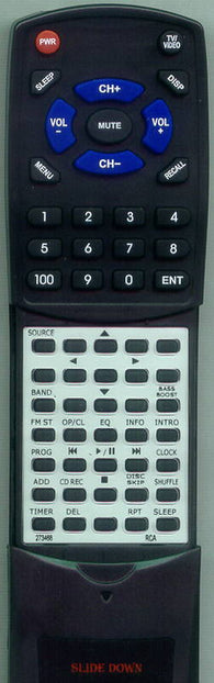 RCA RT273468 Replacement Remote