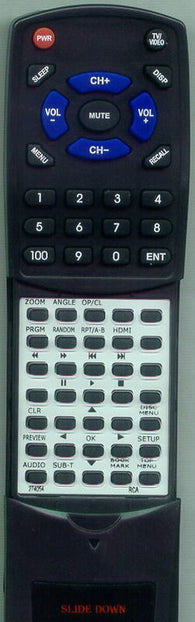 RCA RT274054 Replacement Remote