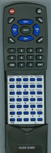 GE SPACEMAKER75500 Replacement Remote