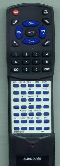 APEX 290-000007-011V2 Replacement Remote