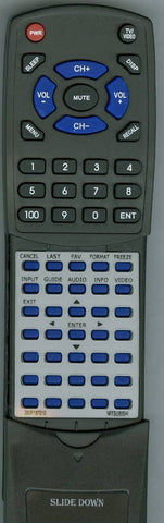 MITSUBISHI WD82642 Replacement Remote
