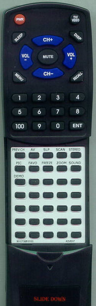 ADVENT 301CT3251010C Replacement Remote