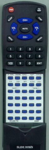 ADVENT 301-UL30B1-17RD Replacement Remote