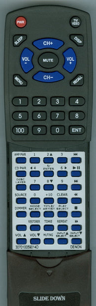 DENON PMA-A100 Replacement Remote
