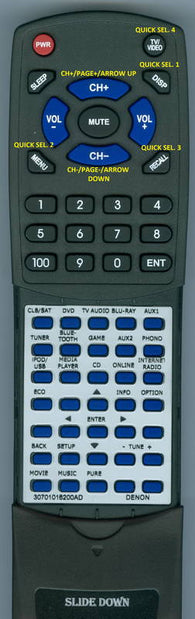 DENONINS AVR-X4100W Replacement Remote