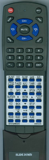 DENON AVR-X2400H Replacement Remote