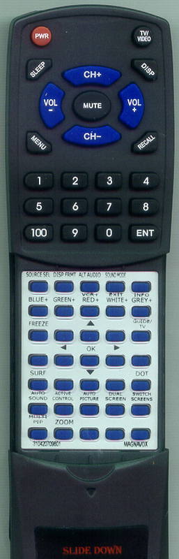 MAGNAVOX 34PW9817 Replacement Remote Control - Thumbnail 2