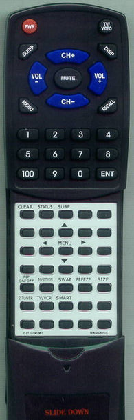 MAGNAVOX RT312124791381 Replacement Remote