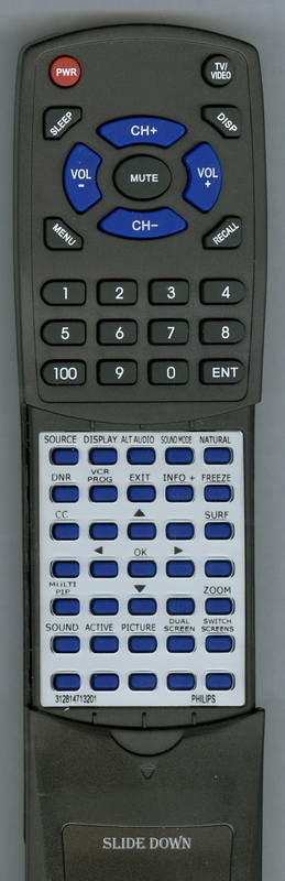 PHILIPS FTR9955 Replacement Remote Control