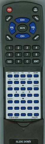 PHILIPS 312814716361 Replacement Remote