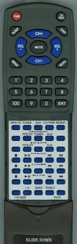 MAGNAVOX MZ1100 Replacement Remote Control