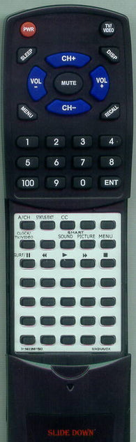 MAGNAVOX RT313922881592 Replacement Remote