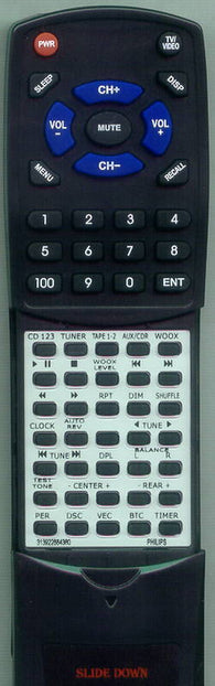 MAGNAVOX RT313922884360 Replacement Remote
