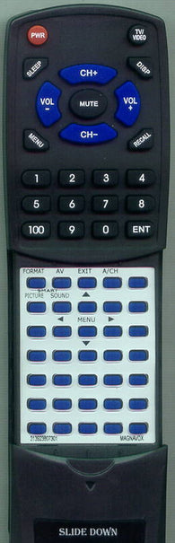 MAGNAVOX RT313923807301 Replacement Remote